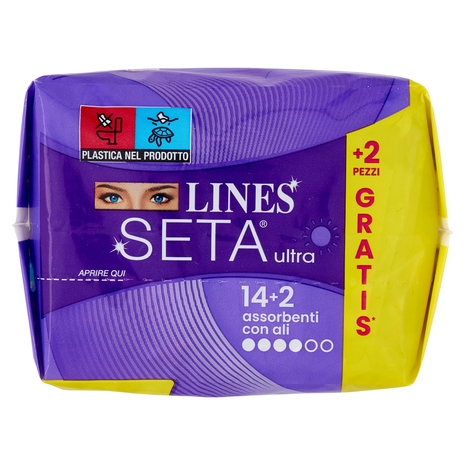 Lines Seta ultra con ali 14+2 pz